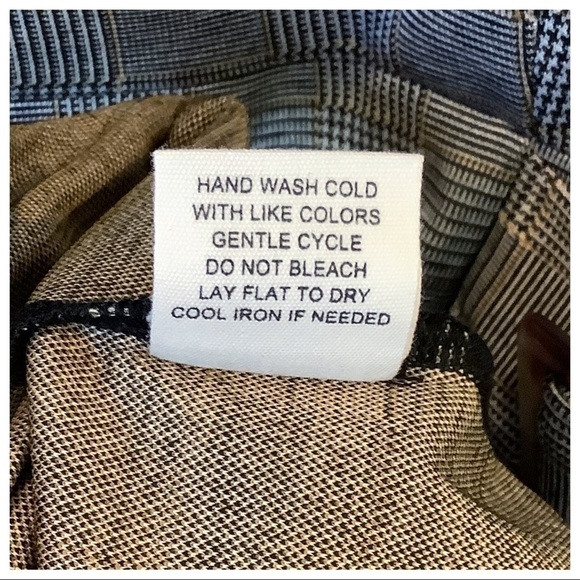 NWT Bailey Blue Plaid Houndstooth Academia Dress L - Picture 11 of 11